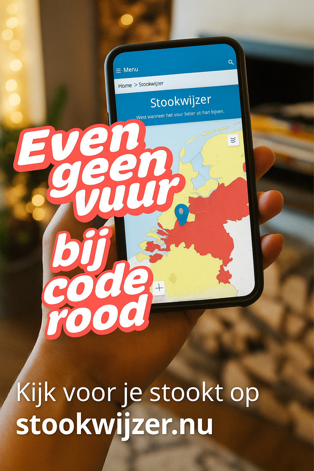 Even geen vuur bij code rood